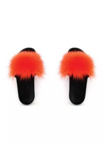 Faux Fur Slides