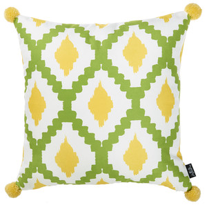Lemon and Lime Geo Decorative Throw Pillow Cover - 4512839613451