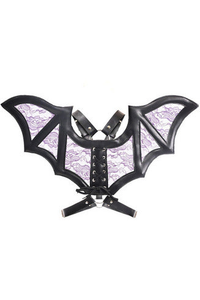 Faux Leather & Lace Wing Harness