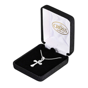 Necklace Bud Cross Silver-Plated 18L - 603799690010