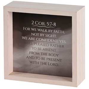 Tabletop 2 Sided Walk By Faith Not Sight - 603799699211