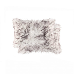 12" X 20" X 5" Gradient Chocolate Faux Pillow 2 Pack - 614486173976