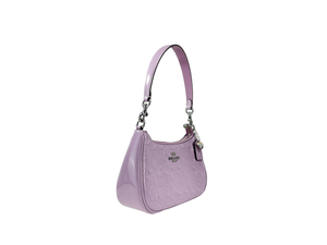 Coach Teri Mini Patent Leather Heart Charm Crossbody Bag - 198685103632