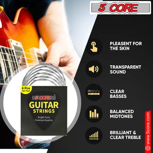 Electric Guitar Strings for 6 String Guitars Nickel Plated Steel Cuerdas Para Guitarra - 810144135519
