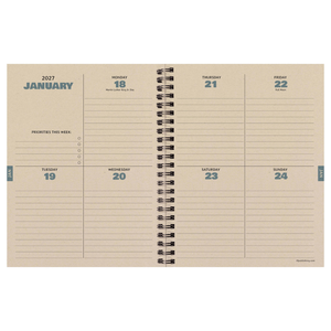 July 2026 - June 2027 Green Forest Weekly Monthly Planner - 619344386772