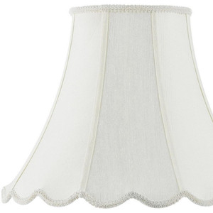 Eggshell Linen Piped Bell Lamp Shade - 880016675283