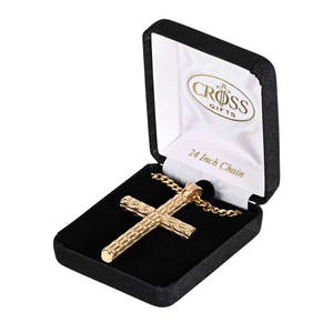 Necklace Box Cross Gold-Plated 24L - 603799690195