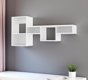 Wood Wall Mounted Cubby Shelf - 880016527377