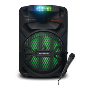 Emerson Portable Bluetooth Party Speaker with Disco Lights - 840005018224