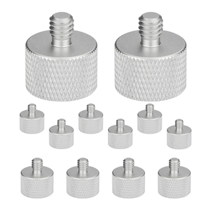 Mic Stand Adapter 12 Pieces 3/8 Male to 5/8 Female Screw Thread Conversion Connector - 810144131207