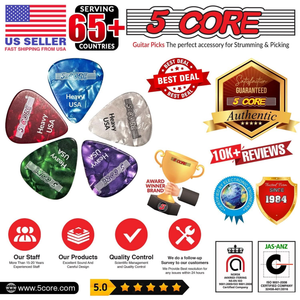 Guitar Picks 0.96mm Celluloid Heavy Gauge Pick - Acoustic Electric Bass Guitars  - 810099496895