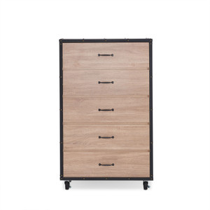 16.2" X 31.3" X 50.9" Weathered Light Oak Particle Board Chest - 689211813267