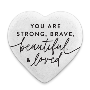 Heart Stone Strong Brave Beautiful - 667665540052