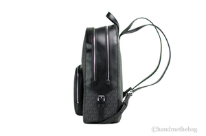 Michael Kors Jaycee Black Zip Pocket Backpack - 196163108964