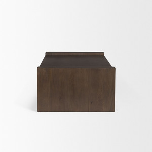 48" Dark Brown Solid Wood Sled Coffee Table - 880016820072