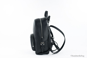 Michael Kors Jaycee Mini XS Black PVC Pocket Backpack - 196163309095