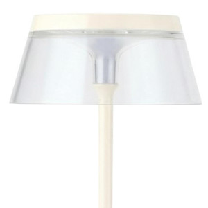 Set of Two 11" White Geometric USB Bedside Lamps With Novelty Shades - 880024724393