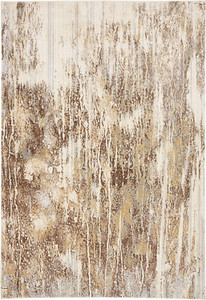 10' X 14' Tan Ivory And Brown Abstract Area Rug - 606114138709 10' X 14' Tan Ivory And Brown Abstract Area Rug - 606114138709