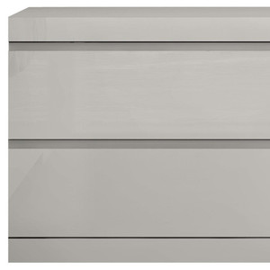 20" Light Gray Wood Two Drawer Nightstand - 880024680033