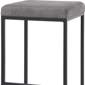 Fabric and Iron Backless Bar Height Bar Chair - 880016580426