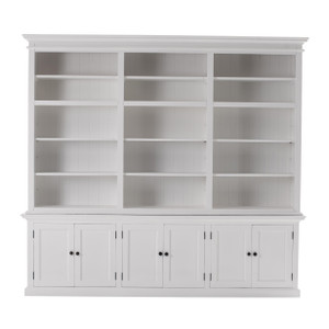 Classic White Triple-Bay Hutch Unit - 808230072701