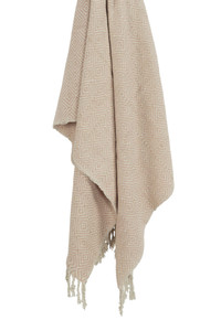 50" X 60" Blush Cotton Woven Geometric Throw Blanket with Fringe - 880024818726