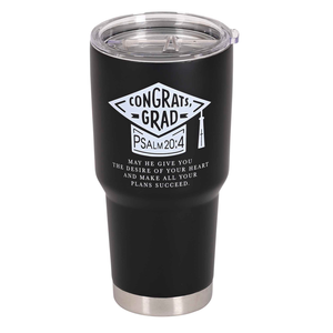 Tumbler Congrats Grad Psalm 20:4 30 oz - 603799626101