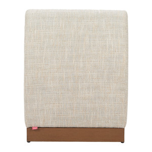 24" Beige Aluminum Outdoor Accent Chair - 880016617962