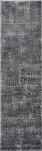Homeroots Home Decor 8'x10' Grey Machine Woven Abstract Scratch Indoor Area Rug