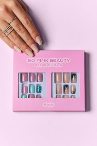 SO PINK BEAUTY Press On Nails 2 Packs - 300957412380