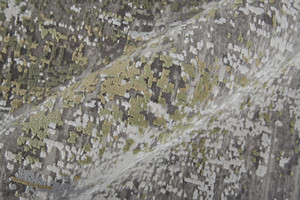 12' X 15' Green Gray And Ivory Abstract Area Rug With Fringe - 606114114482