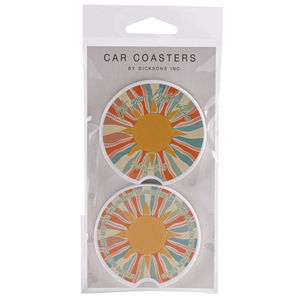 Car Coaster Let Your Light Shine 2pk - 603799750080