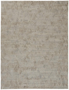 Homeroots Home Decor 8' X 10' Gray and Taupe Abstract Hand Woven Area Rug