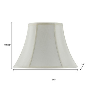 Eggshell Linen Piped Bell Lamp Shade - 880016709315
