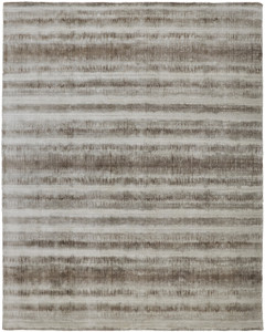 Homeroots Home Decor 8' x 10' Tan Ivory and Brown Abstract Hand Woven Area Rug
