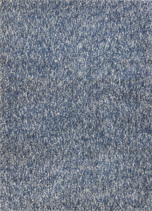 Homeroots Home Decor 9' x 13' Polyester Indigo or Ivory Heather Area Rug, Indigo/Ivory, Shag