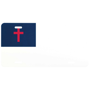License Plate Christian Flag - 603799468114