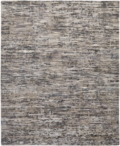 Homeroots Home Decor 4' X 6' Gray Blue and Silver Wool Abstract Hand Knotted Area Rug