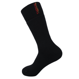 Men's Cotton Crew Socks for Cold Weather 3 Pairs Reinforced Heel Winter Socks - 742137059987