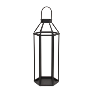 Geometric Metal Floor Lantern Candle Holder - 880016435139
