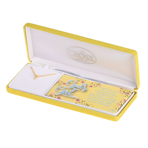 Necklace Gods Girl Gold Plated Box Cross - 603799751216