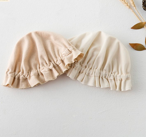 Baby Solid Color Ruffle Design Sunshade Princess Bucket Hats - 716252329928