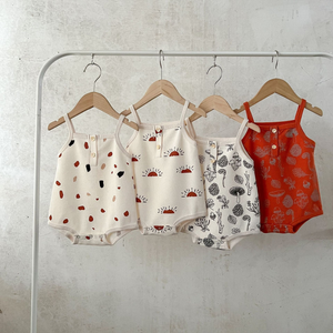 Baby Multi-Pattern Sling Soft Cotton Loose Casual Onesies - 716252318427