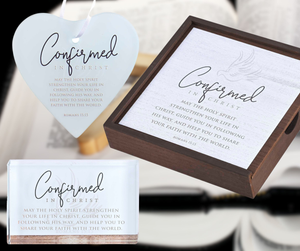 Glass Heart Ornament Confirmed Christ  - 603799690720