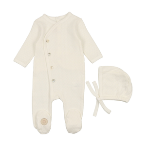 Posh Pointelle Footie & Hat Set - 738019485401