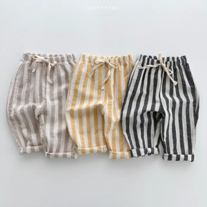 Summer Baby Breathable Thin Striped Loose Comfortable Pants - 716252303577