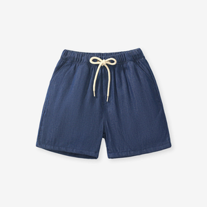 Boys Solid Color Cotton Casual Style Shorts - 716252305458