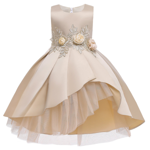 Baby Girl Flower Pattern Show Dress Birthday Party Formal Dress - 643491115305