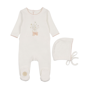 Nature's Florals Footie & Hat Set - 735525891306