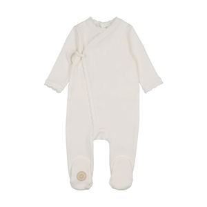 Knit Trim Wrap Footie - 735525894475